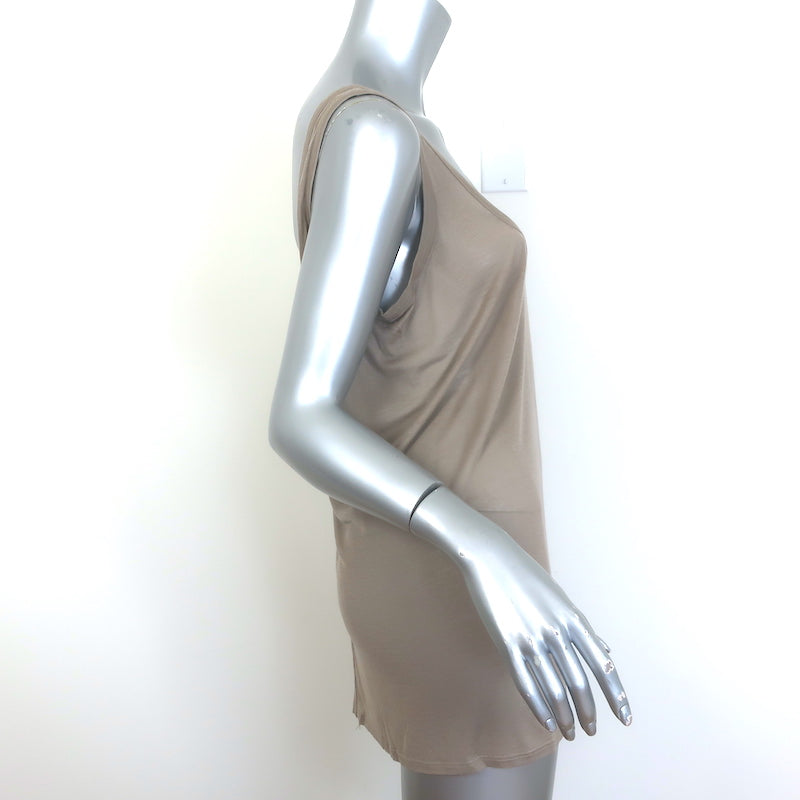 The Row Thomaston Scoop Neck Tank Top Beige Jersey Size Large