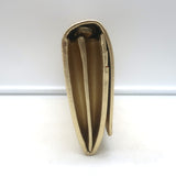 Prada Wallet on Chain Gold Metallic Saffiano Leather Small Crossbody Bag