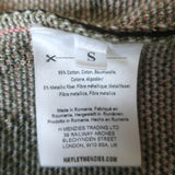 Hayley Menzies Prowling Panther Jacquard Duster Cardigan Pink Cotton Size Small