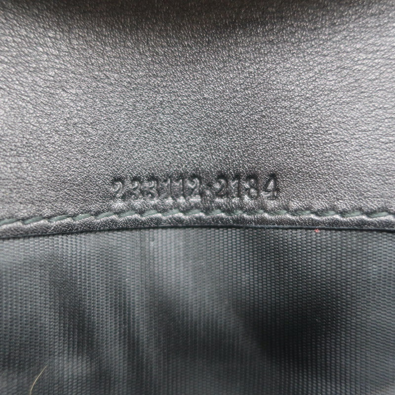 Gucci Guccissima Long Bi-Fold Wallet Black Leather