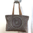 Tory Burch Beaded Tote Silver/Gold Large Shoulder Bag