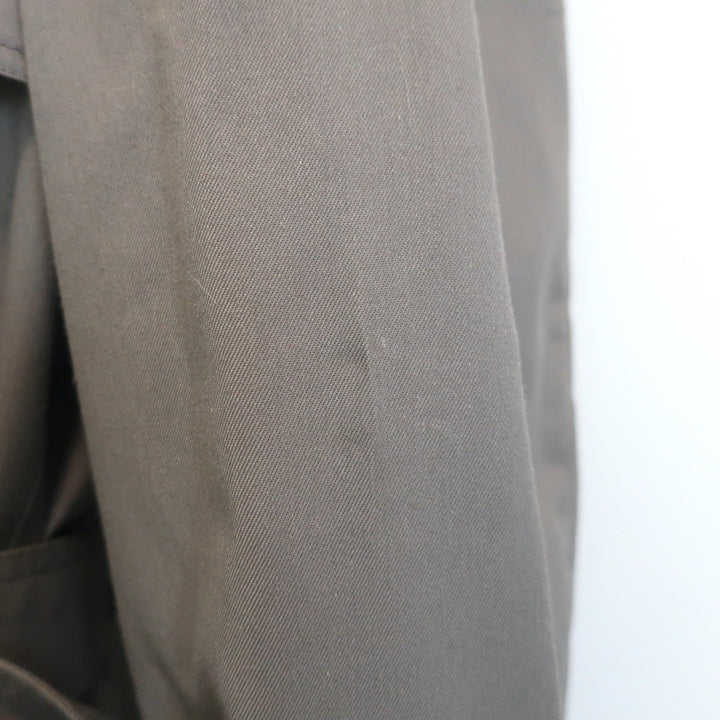 Christian Dior Monsieur Trench Coat Dark Taupe Cotton-Blend Size 42R