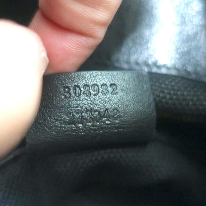 Gucci Soho Medium Chain Strap Shoulder Bag Black Patent Leather