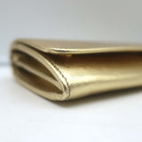 Prada Wallet on Chain Gold Metallic Saffiano Leather Small Crossbody Bag