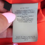 Tom Ford Zipper-Detail Open Back Dress Red Stretch Silk Crepe Size 38