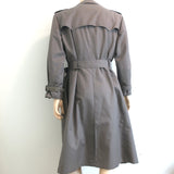 Christian Dior Monsieur Trench Coat Dark Taupe Cotton-Blend Size 42R
