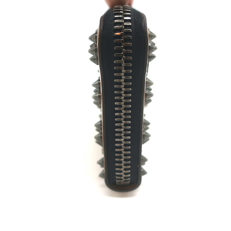 Christian Louboutin Panettone Spikes Wallet Caramel Leather