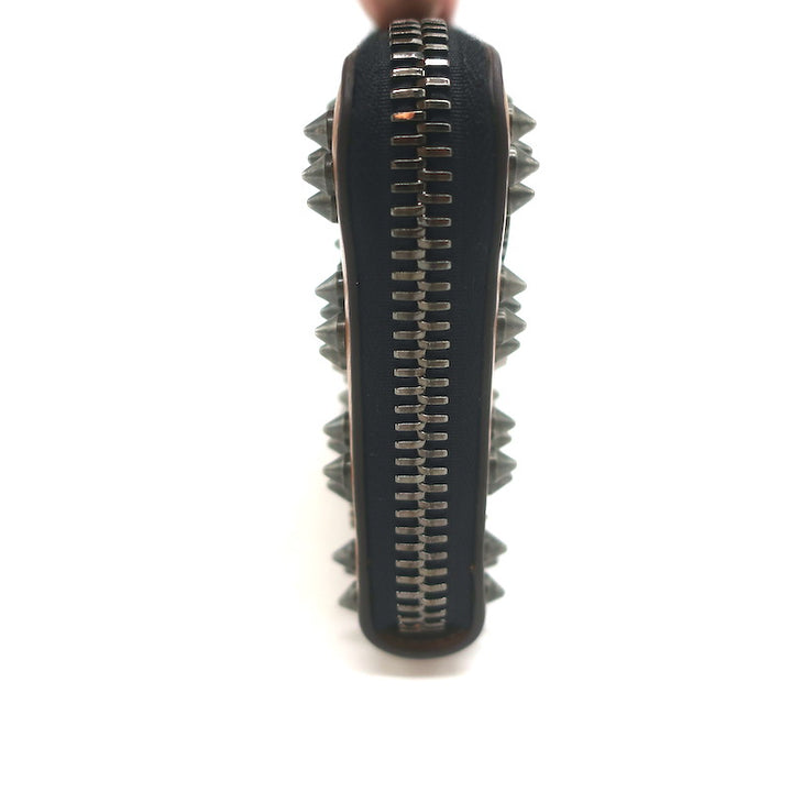 Christian Louboutin Panettone Spikes Wallet Caramel Leather
