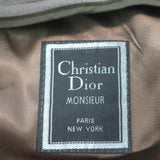 Christian Dior Monsieur Trench Coat Dark Taupe Cotton-Blend Size 42R
