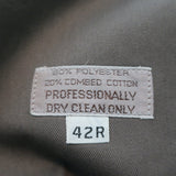 Christian Dior Monsieur Trench Coat Dark Taupe Cotton-Blend Size 42R