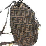 Fendi Zucca Canvas Large Backpack Brown