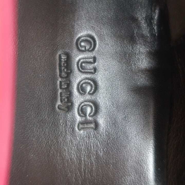 Gucci Jordaan Velvet Loafers Fuchsia Size 38.5 NEW