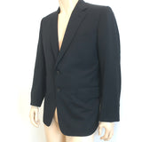Gucci Blazer Black Wool Size 54 C Two-Button Suit Jacket