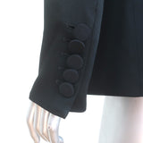 Veronica Beard Jagger Dickey Jacket Black Crystal-Trimmed Satin Size 8 NEW