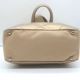 Chanel 2006 Paris-Biarritz Petite Quilted Tote Gold Coated Canvas Shoulder Bag