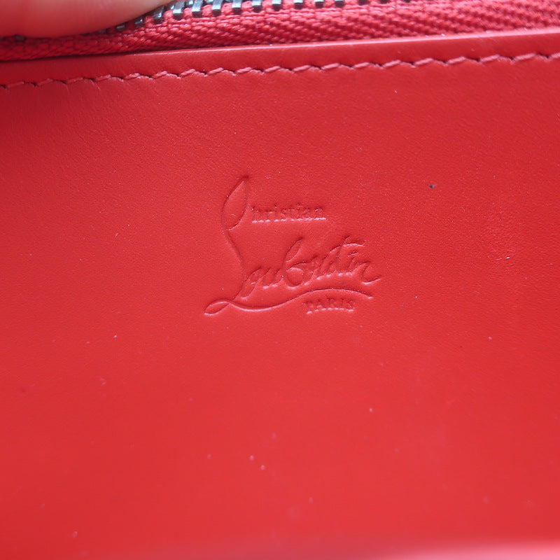 Christian Louboutin Panettone Spikes Wallet Caramel Leather