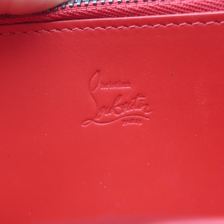 Christian Louboutin Panettone Spikes Wallet Caramel Leather