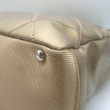 Chanel 2006 Paris-Biarritz Petite Quilted Tote Gold Coated Canvas Shoulder Bag
