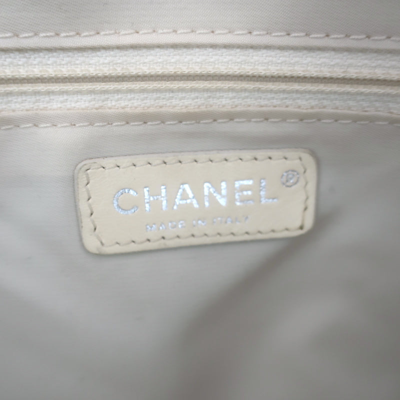 Chanel 2006 Paris-Biarritz Petite Quilted Tote Gold Coated Canvas Shoulder Bag