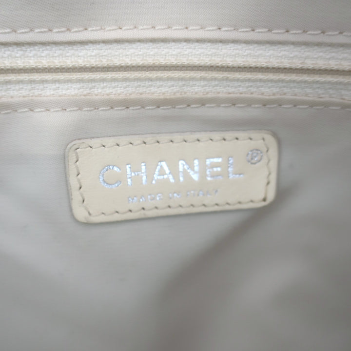 Chanel 2006 Paris-Biarritz Petite Quilted Tote Gold Coated Canvas Shoulder Bag
