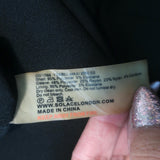 Solace London Ysabel One-Shoulder Maxi Dress Black Stretch Crepe Size US 0