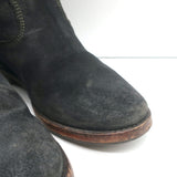 Isabel Marant Etoile Crisi Ankle Boots Black Suede Size 37 Hidden-Wedge Booties