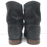 Isabel Marant Etoile Crisi Ankle Boots Black Suede Size 37 Hidden-Wedge Booties