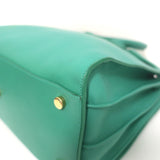 Saint Laurent Sac de Jour Small Tote Green Leather Crossbody Bag