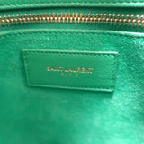 Saint Laurent Sac de Jour Small Tote Green Leather Crossbody Bag