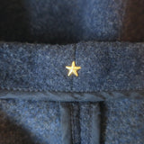 Peter Cohen Coat Navy Cashmere-Wool Size Medium Open-Front Jacket