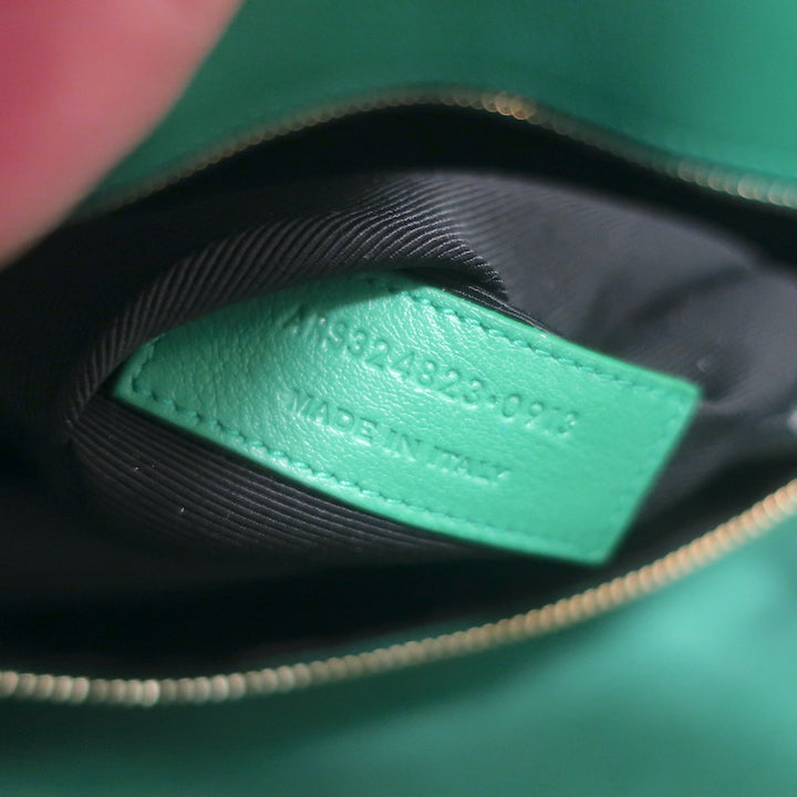 Saint Laurent Sac de Jour Small Tote Green Leather Crossbody Bag