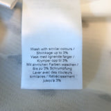 GANNI Polka Dot Top White/Black Pleated Georgette Size 36 Flutter Sleeve Blouse