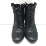 Laurence Dacade Pete Ankle Boots Black Leather Size 37.5 High Heel Booties