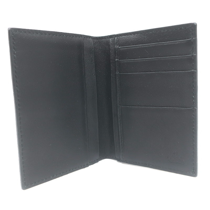 Gucci Guccissima Small Bi-Fold Wallet Black Leather