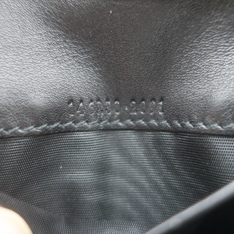 Gucci Guccissima Small Bi-Fold Wallet Black Leather