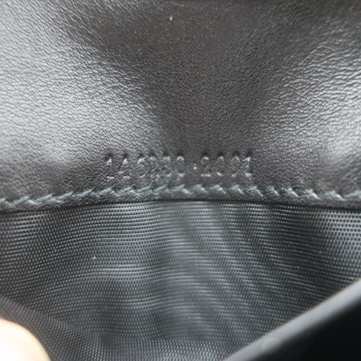 Gucci Guccissima Small Bi-Fold Wallet Black Leather