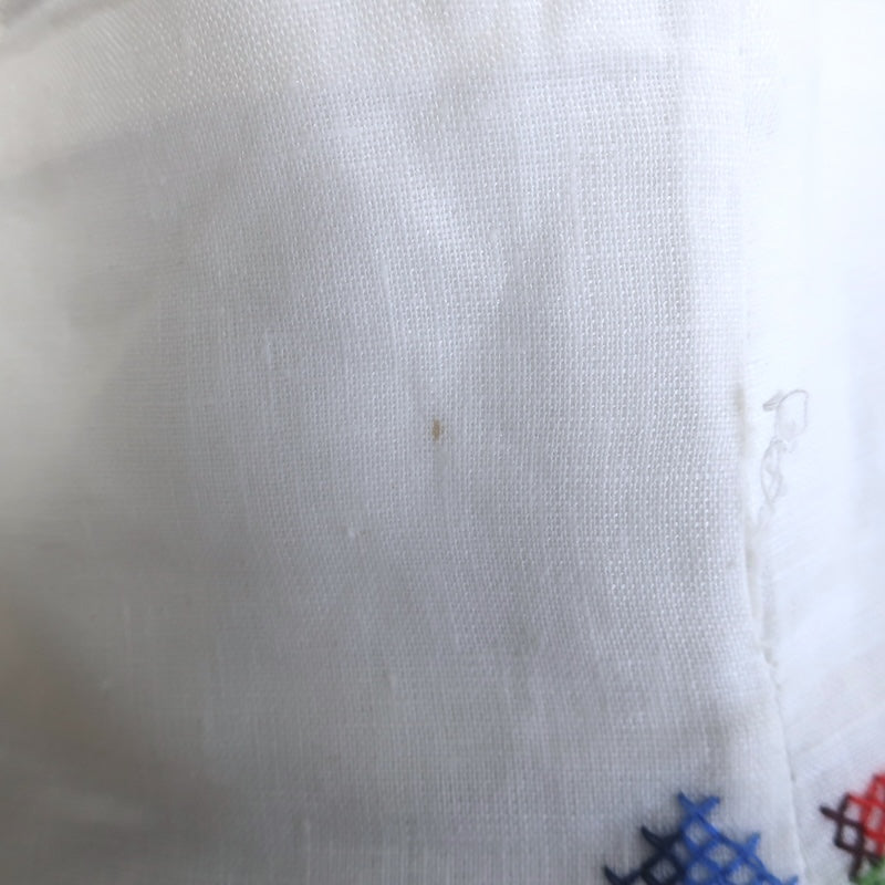 Zimmermann Juliette Cross Stitch Embroidered Shorts White Linen Size 1/Small