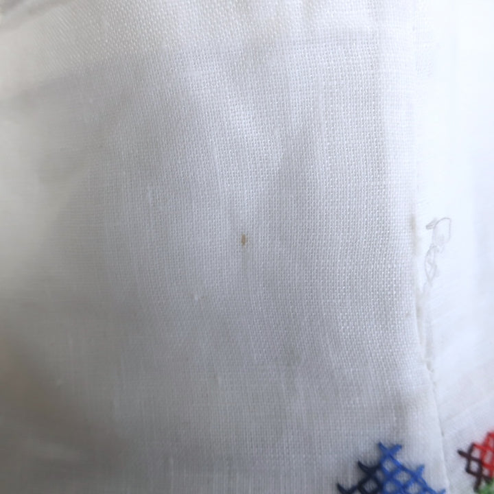 Zimmermann Juliette Cross Stitch Embroidered Shorts White Linen Size 1/Small