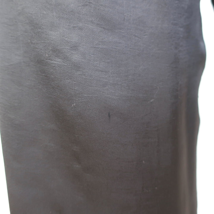 Peter Cohen Satin Cropped Pull-On Pants Dark Gray Size Medium