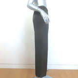 Peter Cohen Satin Cropped Pull-On Pants Dark Gray Size Medium