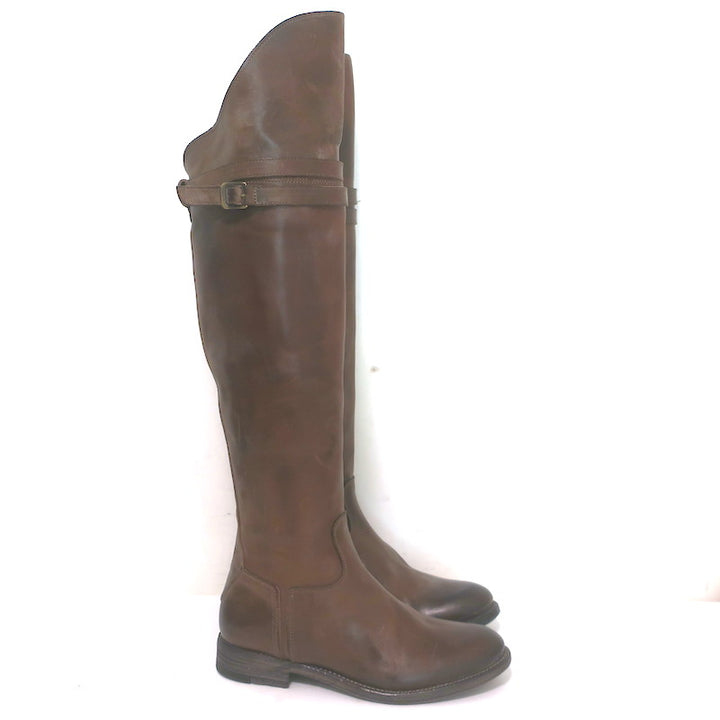 N.D.C. Gerda High Over the Knee Riding Boots Brown Leather Size 36 NEW