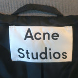 ACNE Studios Tyson Trash Boucle Bomber Jacket Gray/Multi Wool-Blend Size 36