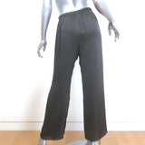 Peter Cohen Satin Cropped Pull-On Pants Dark Gray Size Medium