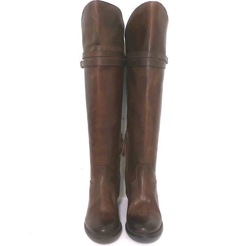 N.D.C. Gerda High Over the Knee Riding Boots Brown Leather Size 36 NEW