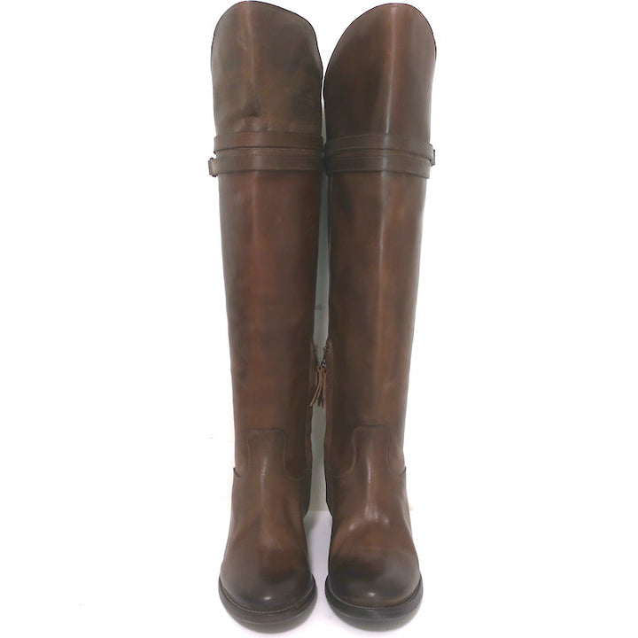 N.D.C. Gerda High Over the Knee Riding Boots Brown Leather Size 36 NEW