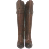 N.D.C. Gerda High Over the Knee Riding Boots Brown Leather Size 36 NEW