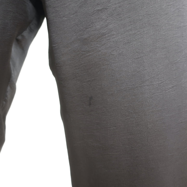 Peter Cohen Satin Cropped Pull-On Pants Dark Gray Size Medium