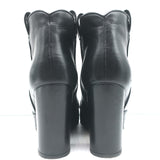 Laurence Dacade Pete Ankle Boots Black Leather Size 37.5 High Heel Booties