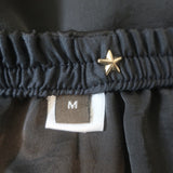 Peter Cohen Satin Cropped Pull-On Pants Dark Gray Size Medium