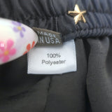 Peter Cohen Satin Cropped Pull-On Pants Dark Gray Size Medium